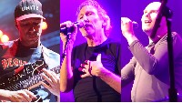 Roger Waters на една сцена с Billy Corgan и Tom Morello Roger Waters на една сцена с Billy Corgan и Tom Morello