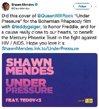 Shawn Mendes в памет на Freddie Mercury Shawn Mendes в памет на Freddie Mercury