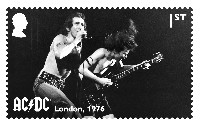 AC/DC: ще красят пощенски марки